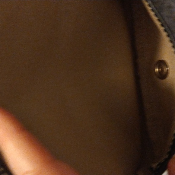 Vintage Dooney & Bourke Signature Black Wristlet. Tan inside. - Picture 7 of 12